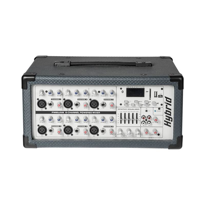 Hybrid PM6 USB | 6 Channel Powered Mixer 200 watt