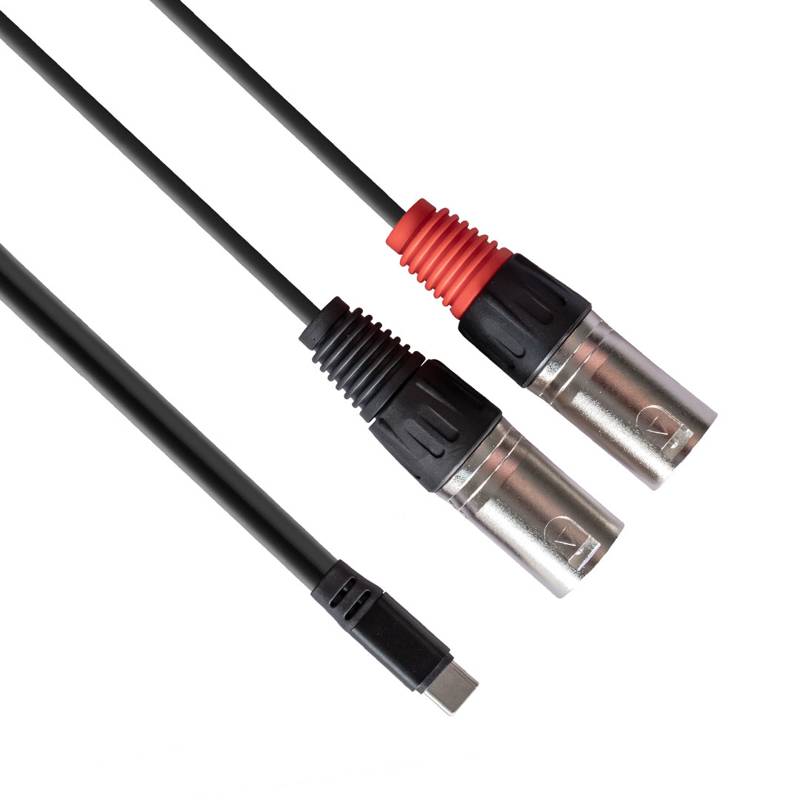 RubiQube TCDXL | Type C to Dual XLR Male 1.8M