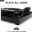 Gemini TT-900 | Bluetooth Turntable System with Speakers (Black/Black)