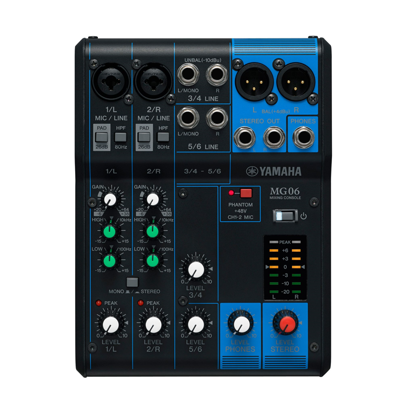 Picture of Yamaha MG06 | 6 Channel Mixing Console