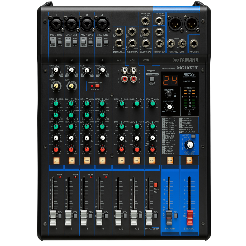 Picture of Yamaha MG10XUF | 10 Channel Mixing Console