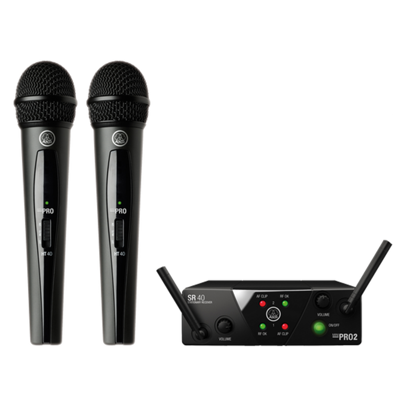 Picture of AKG WMS40 | Mini Dual Handheld Cordless Microphone System