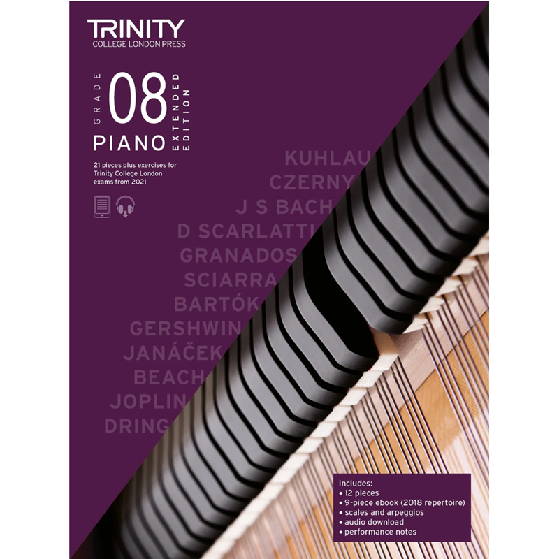 Picture of Trinity Piano Exams Ext Edition | From 2021 | Grade 8