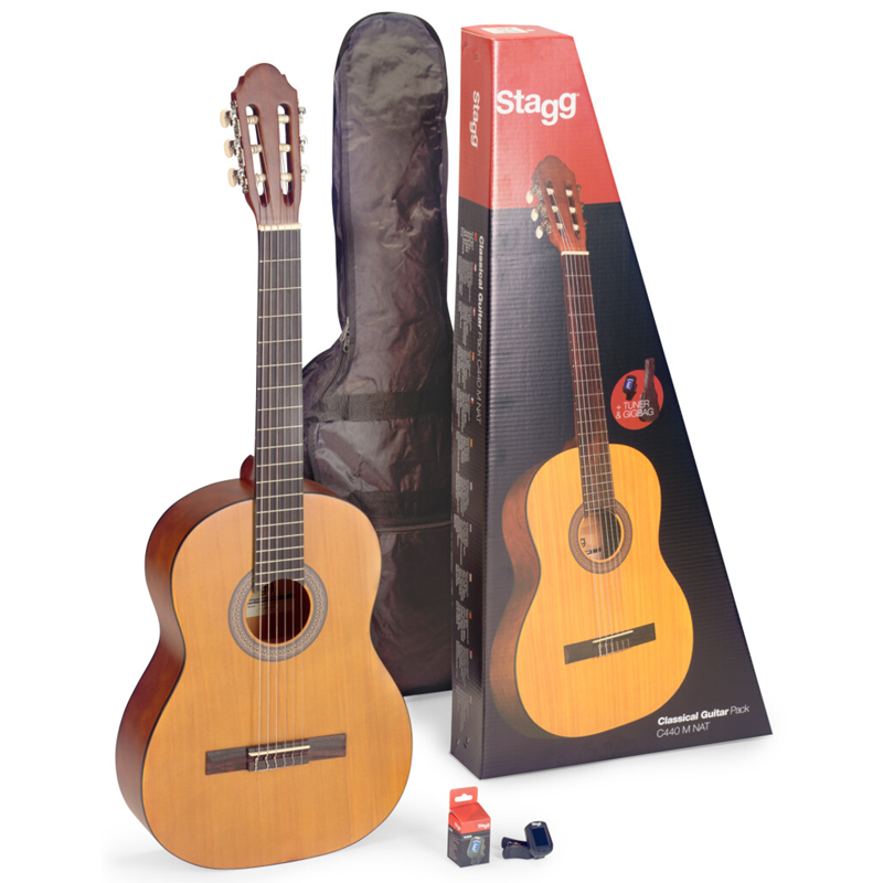 Stagg C440 / C430 / C410 Classical Guitar Packs Natural