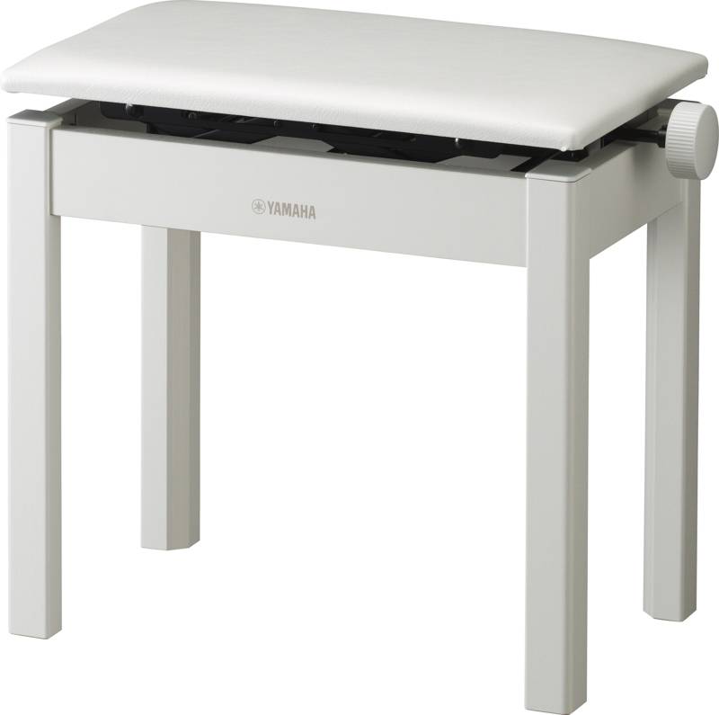 Yamaha BC-205 White Piano Bench Angled Front