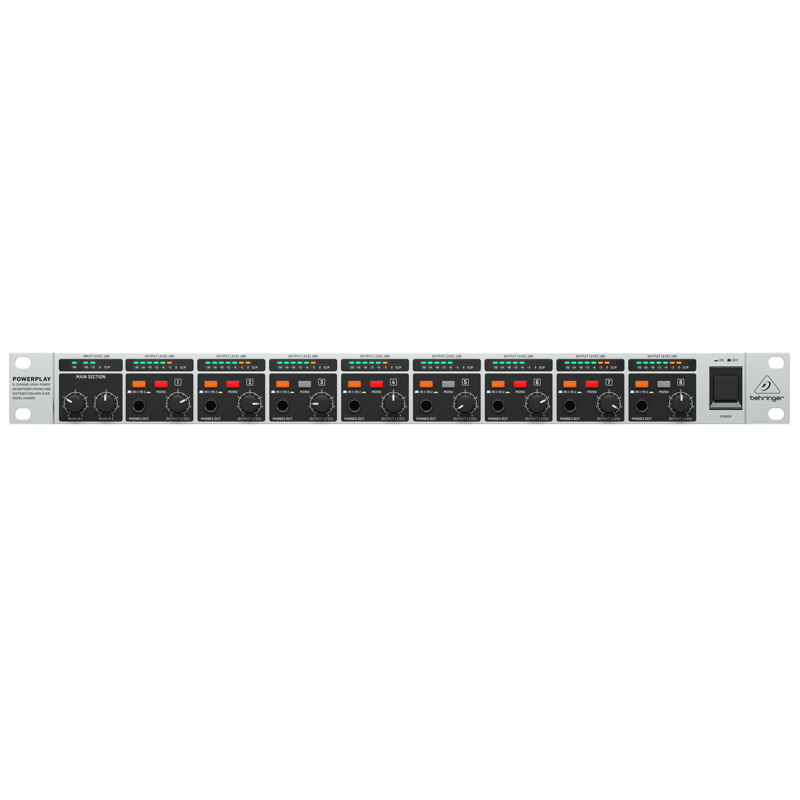 Behringer HA8000 Headphone Amplifier Front
