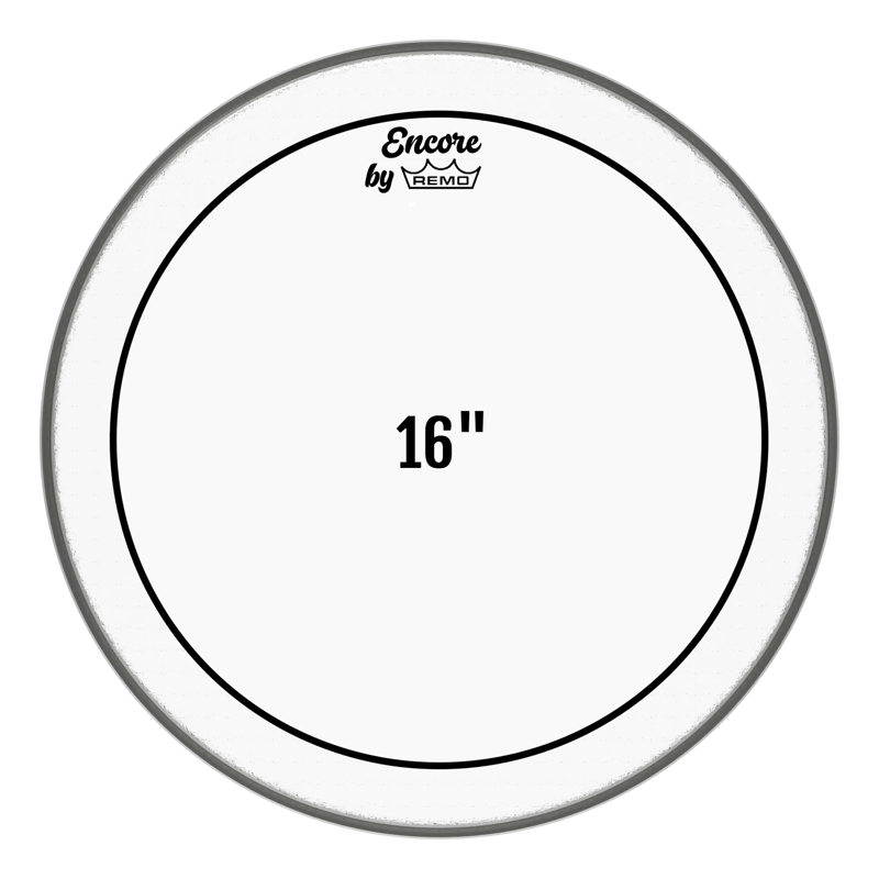 Encore Pinstripe 16" Clear Drum Head