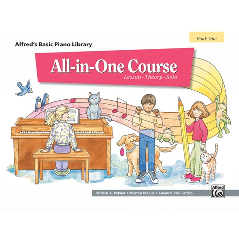 Alfred's Basic Piano Library | All in One Course Book 1