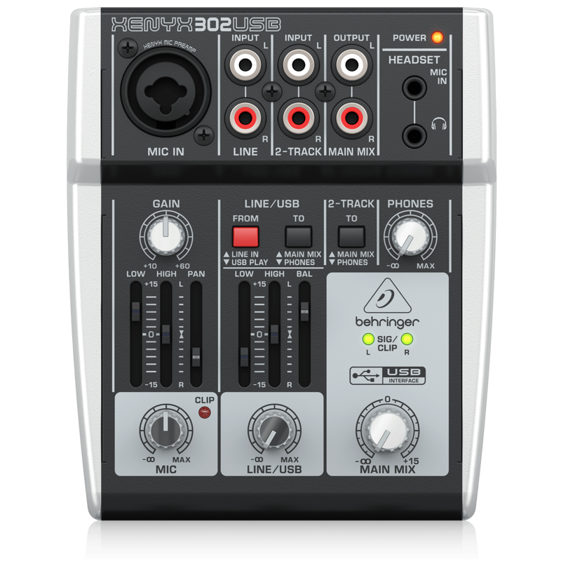 Behringer Xenyx 302USB | 5-Input Mixer