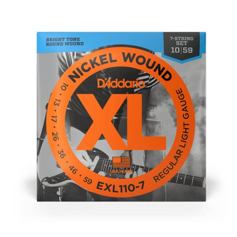 D'addario EXL110-7 | 7 String 10-59 Electric Guitar Strings