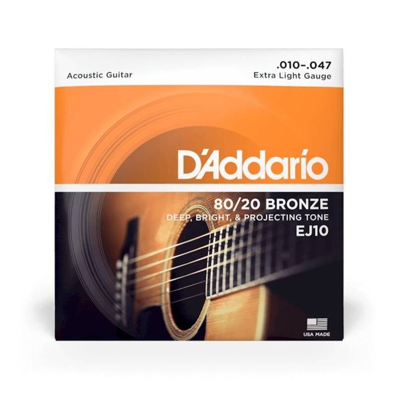 D'addario EJ10 | 10-47 Extra Light Acoustic Strings
