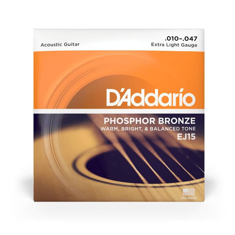 D'addario EJ15 | 10-47 Extra Light Acoustic Guitar Strings