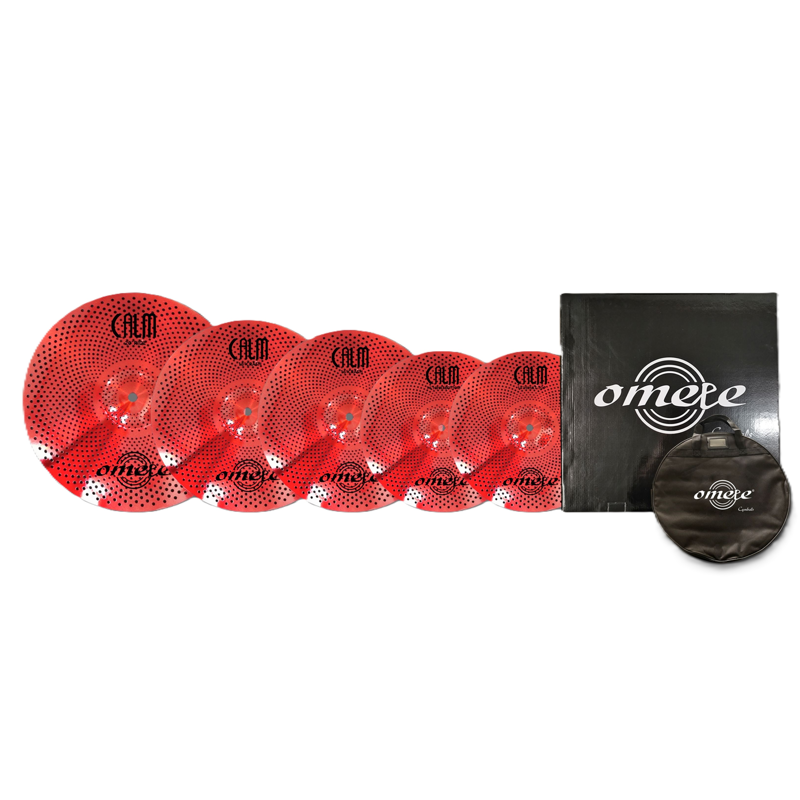 Omete Calm Series | Low Volume Cymbal Pack  (Red)