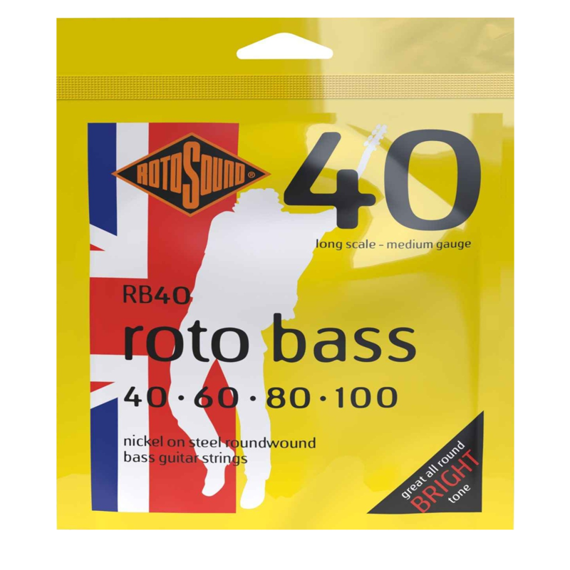 Rotosound RB40 | Med 40-100 4 String Bass Strings