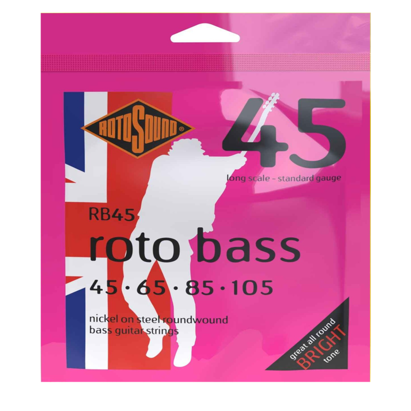 Rotosound RB45 | Med 45-105 4 String Bass Strings