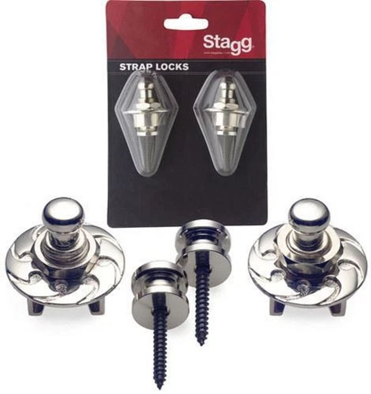 Stagg SSL1 | Strap Locks (Chrome)