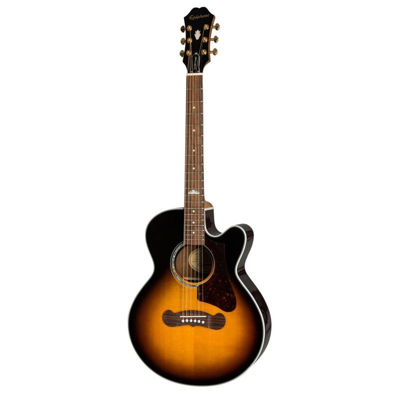 Epiphone EEJP-VS | J-200 EC Studio Parlor Acoustic Electric Guitar (Vintage Sunburst)