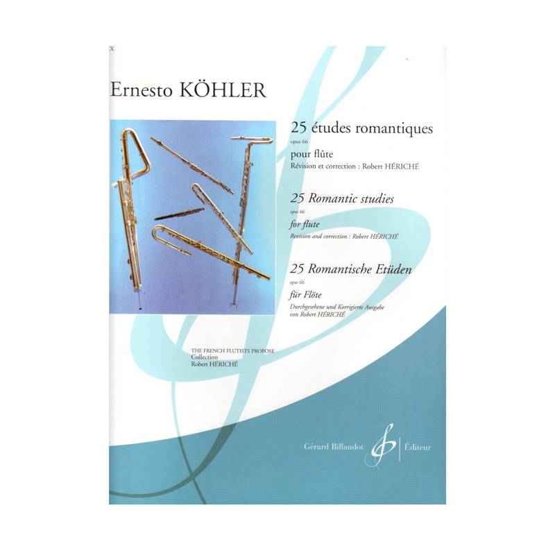 25 Romantic Studies Opus 66 | For Flute (Ernesto Kohler)