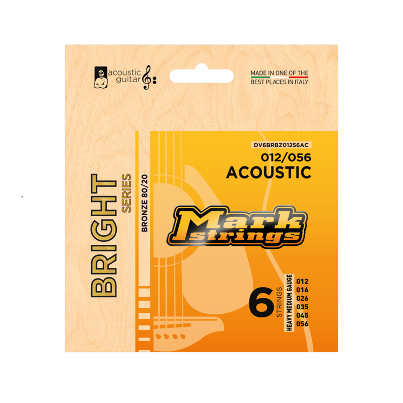 Mark Bass DV6BRBZ01256AC | 80/20 Bronze Acoustic Strings 12-46