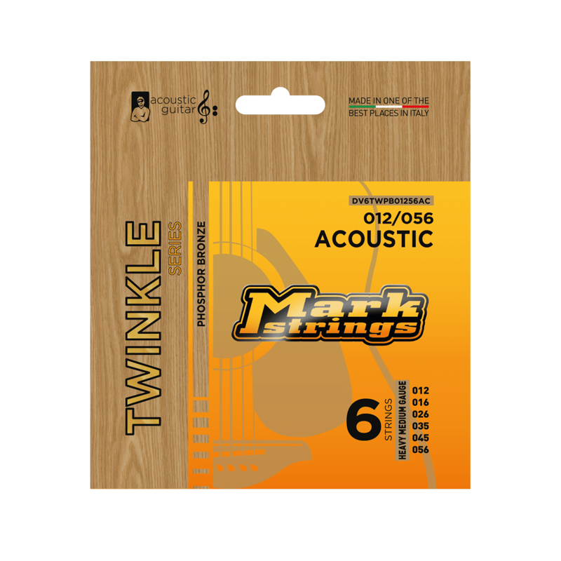 Mark Bass DV6TWPB01256AC | P/Bronze Acoustic Strings 12-56
