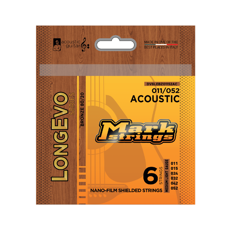 Mark Bass DV6LEBZ01152AC | 80/20 Bronze Acoustic Strings 11-52