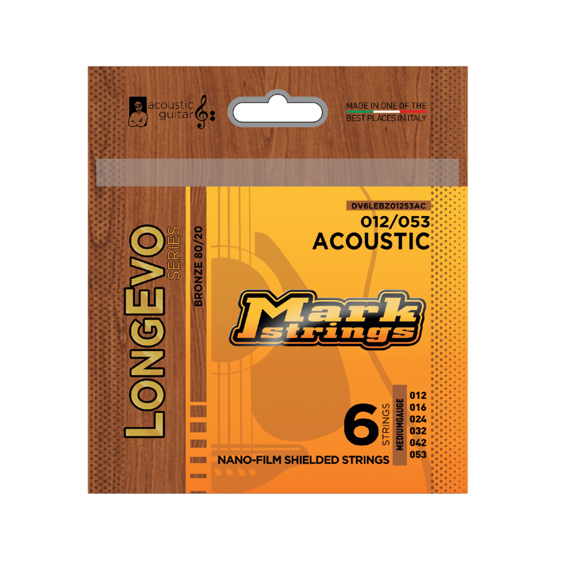 Mark Bass DV6LEBZ01253AC | 80/20 Bronze Acoustic Strings 12-53