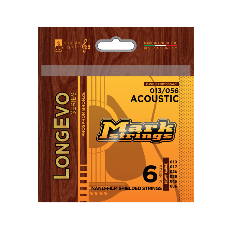 Mark Bass DV6LEPB01356AC | P/Bronze Acoustic Guitar Strings 13-56