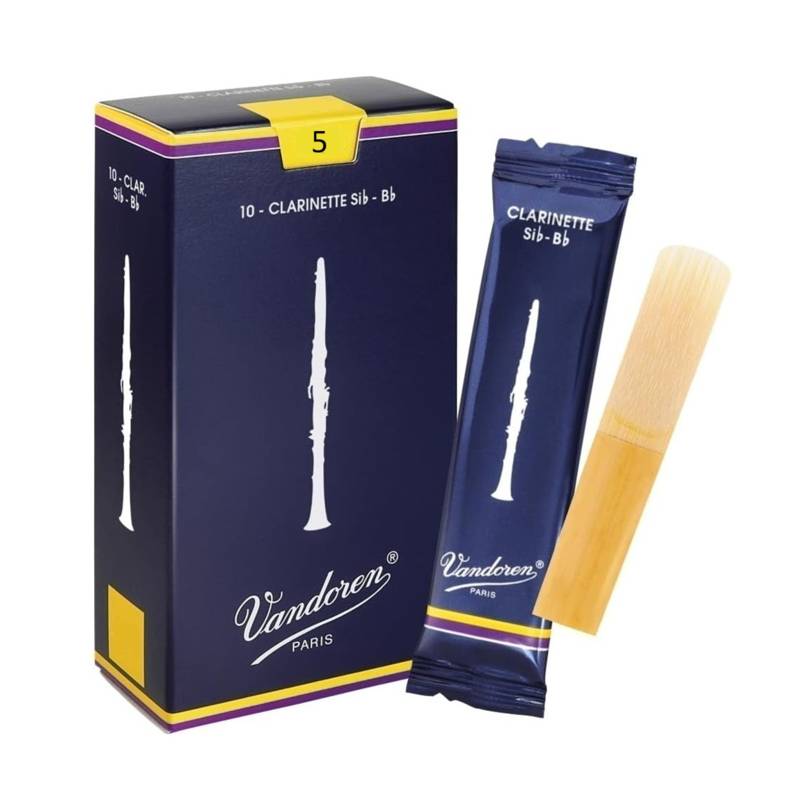 Vandoren B-Flat Reeds | Clarinet 5 (Single Reeds)