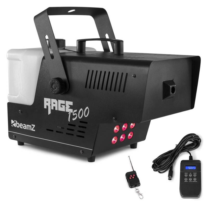 Beamz Rage 1500LED | Smoke Machine with Timer Controller