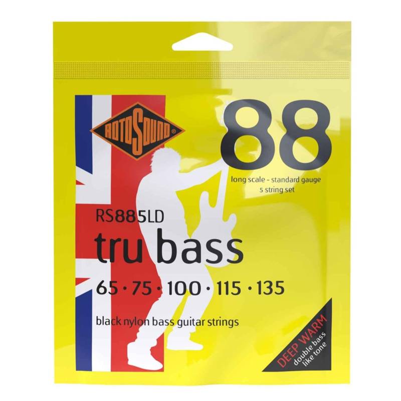 Rotosound RS885LD Tru Bass 88 | Nylon Tapewound 65-135 5 String Bass Strings