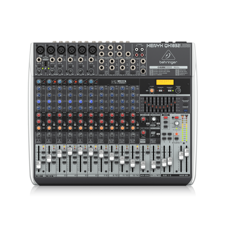 Behringer Xenyx Q1832USB | 18 Channel Analog Mixer
