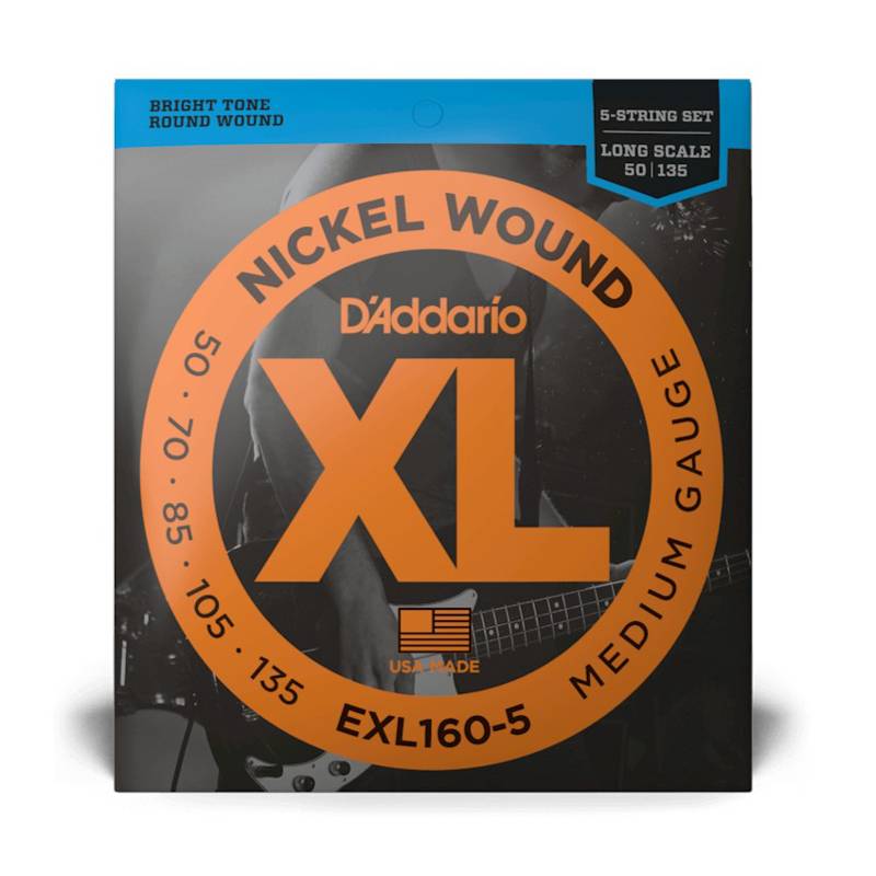 D'addario EXL1605 | 50-135 Bass Guitar Strings (5 String)