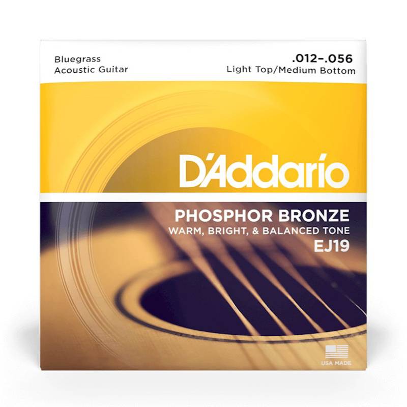 D'addario EJ19 | 12-56 P/Bronze Acoustic Strings