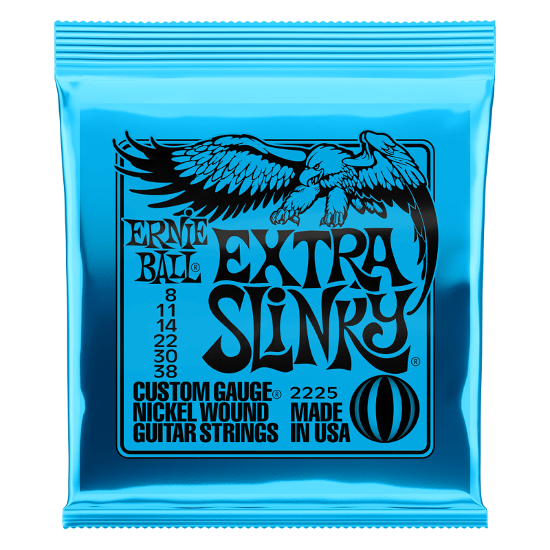 Ernie Ball 2225 | 8-38 Extra Slinky Electric Guitar Strings