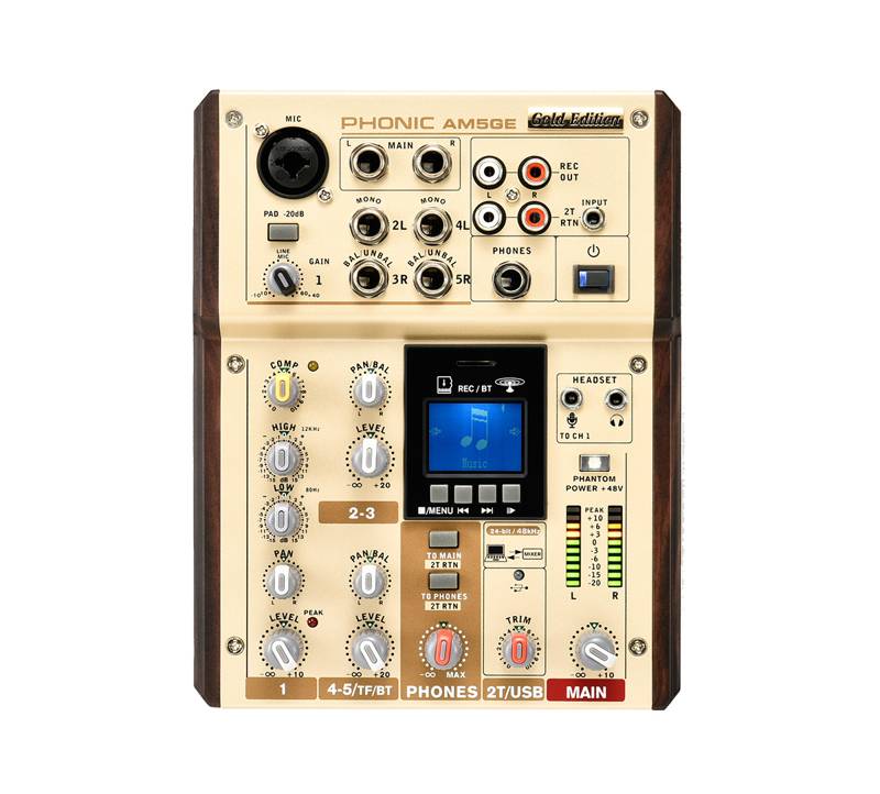 Phonic AM5GE | USB Mixer & Recording Interface