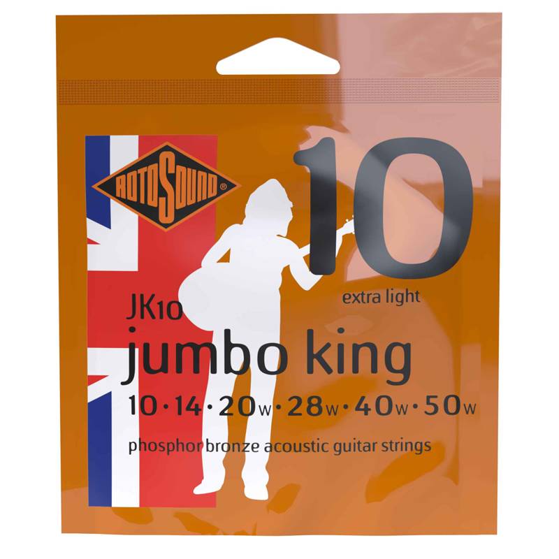 Rotosound JK10 Jumbo King | P/Bronze Acoustic Guitar Strings 10-50 2