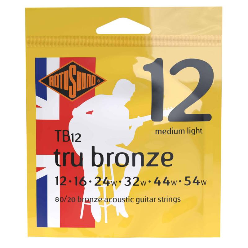 Rotosound TB12 | 80/20 Bronze Acoustic Guitar Strings 12-54