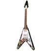 Epiphone ECJHFV-EB | Jimi Hendrix Love Drops Flying V Electric Guitar (Ebony)