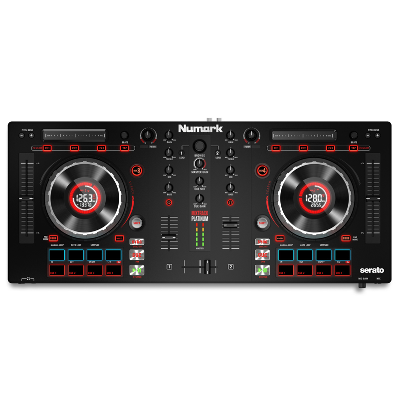 Numark Mixtrack Platinum | DJ Controller With Jog Wheel Display