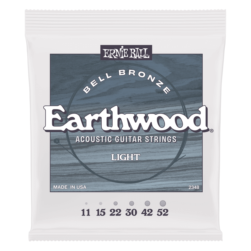 Ernie Ball 2348 | Earthwood Bell Bronze Acoustic Strings (Light)