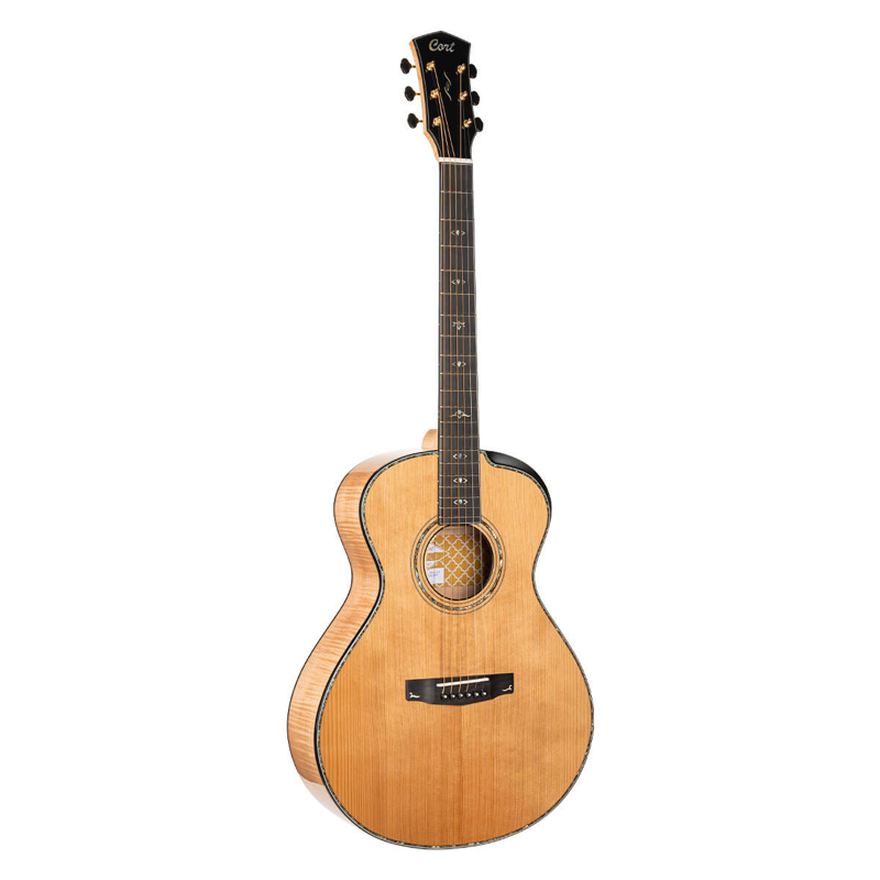 Cort Gold Passion | Prestigious Acoustic Electric Guitar with Bevel Cutaway and LR Baggs pickup sys