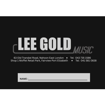 Lee Gold Music 6 Stave | A5 Manuscript Book
