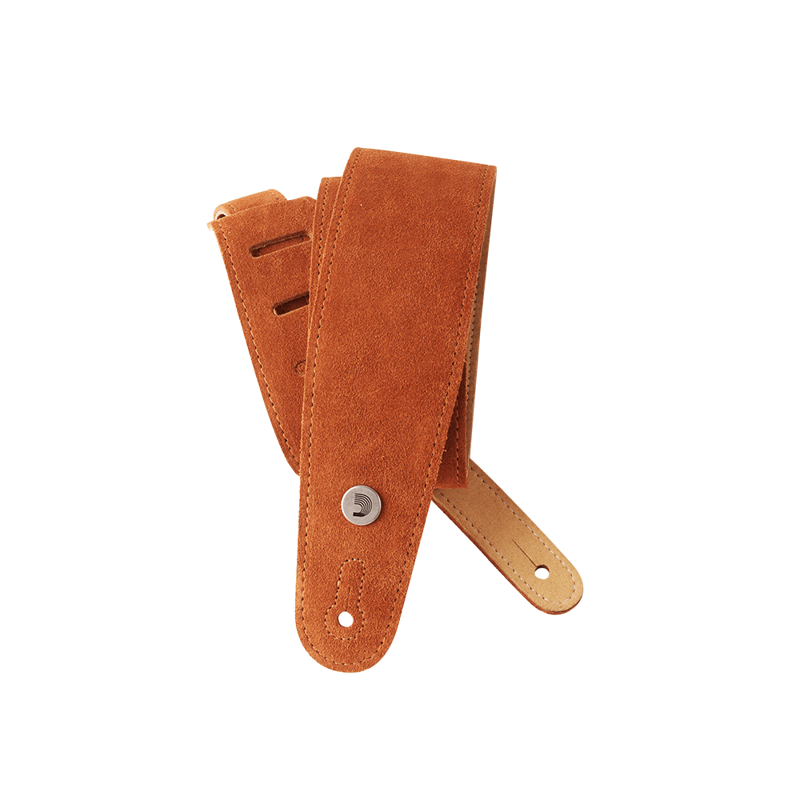 Planet Waves 25SS02DX | 2.5" Suede Guitar Strap Honey