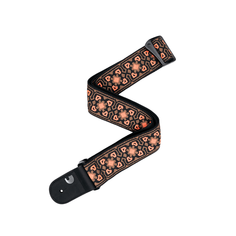 Planet Waves 50RW02 | Eco Guitar Straps Brown & Orange