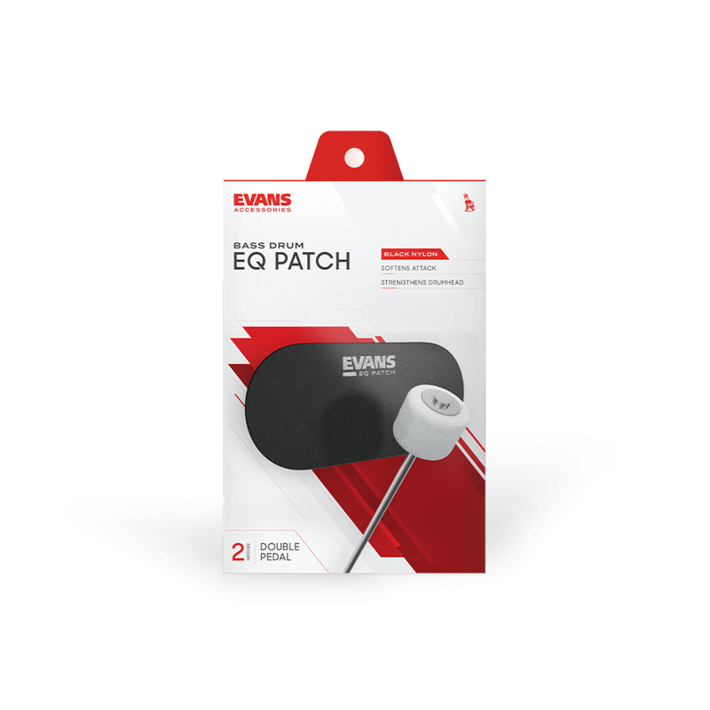 Evans EQPB2 | EQ Patch Black Nylon Double Patch