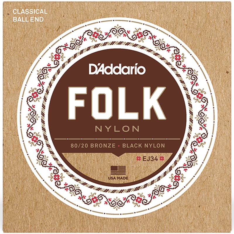 D'addario EJ34 | Folk Nylon Strings