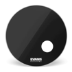 Evans EQ3 | 22" Resonant Black Kick Drum Head 2