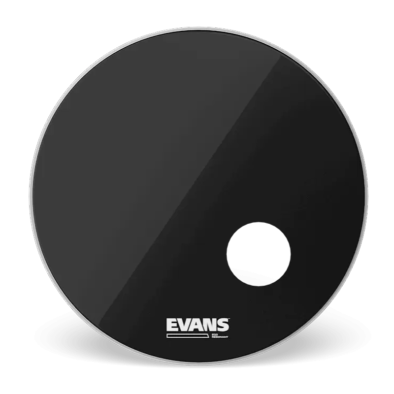 Evans EQ3 | 22" Resonant Black Kick Drum Head 2