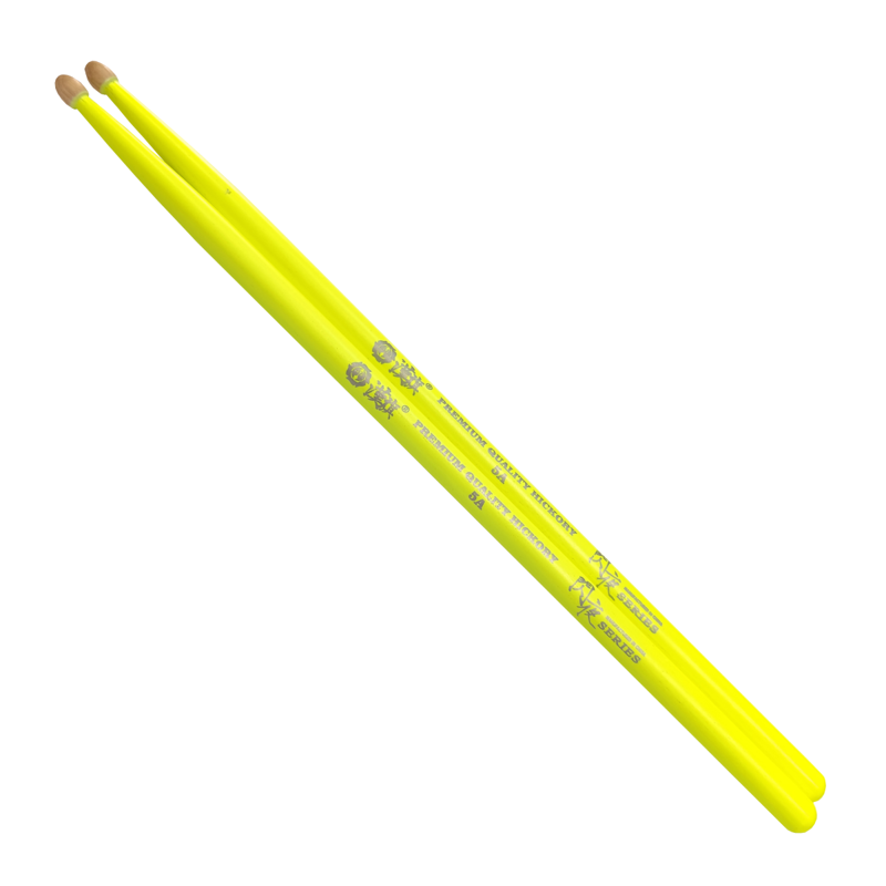Hanflag HFFL5AYEL | 5A Fluorescent Series Drum Sticks (Yellow)