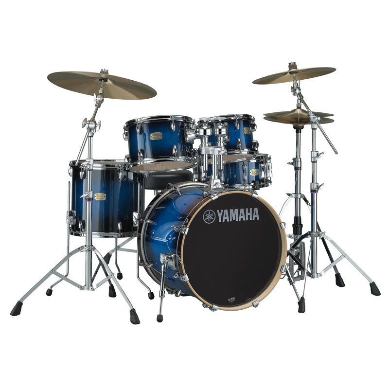 Yamaha Stage Custom Birch | 5 Piece Drum Kit with Hardware (Deep Blue Sunburst)